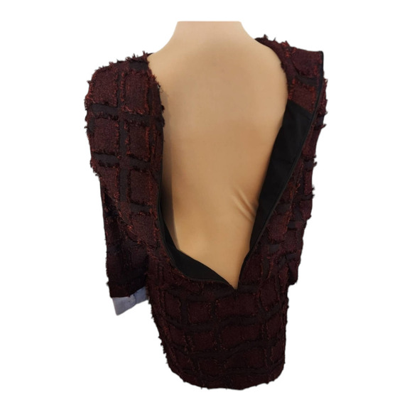 English Factory plaid red patchwork dress size small - Picture 4 of 5